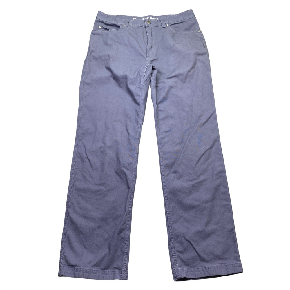 Duluth Trading Co Flex Fire Hose Pants Mens Sz 36 Blue Gray Workwear Grunge